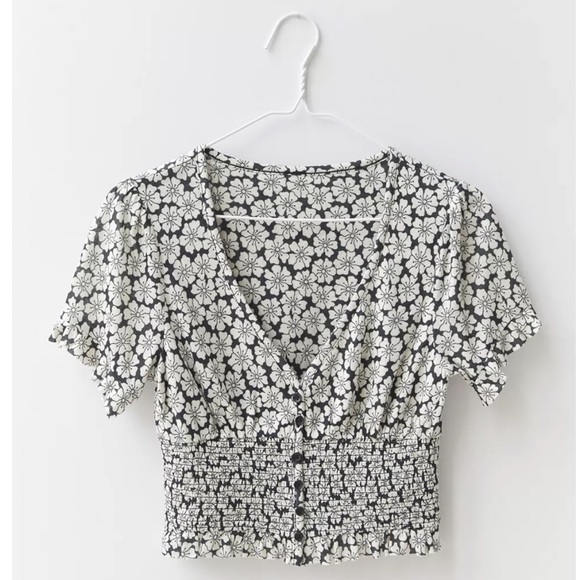Urban Outfitters Tops - UO Bennett Button-Down Smocked Top